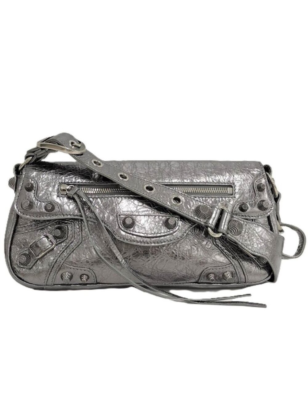 Balenciaga Le Cagole S Sling Bag Silver